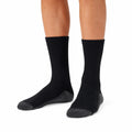 Calze sportive 35-38 in maglia nere e grigie a coste