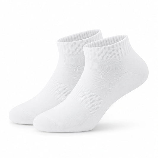 Calzini alla caviglia 35-38 in cotone bianco per uso quotidiano stile sportivo