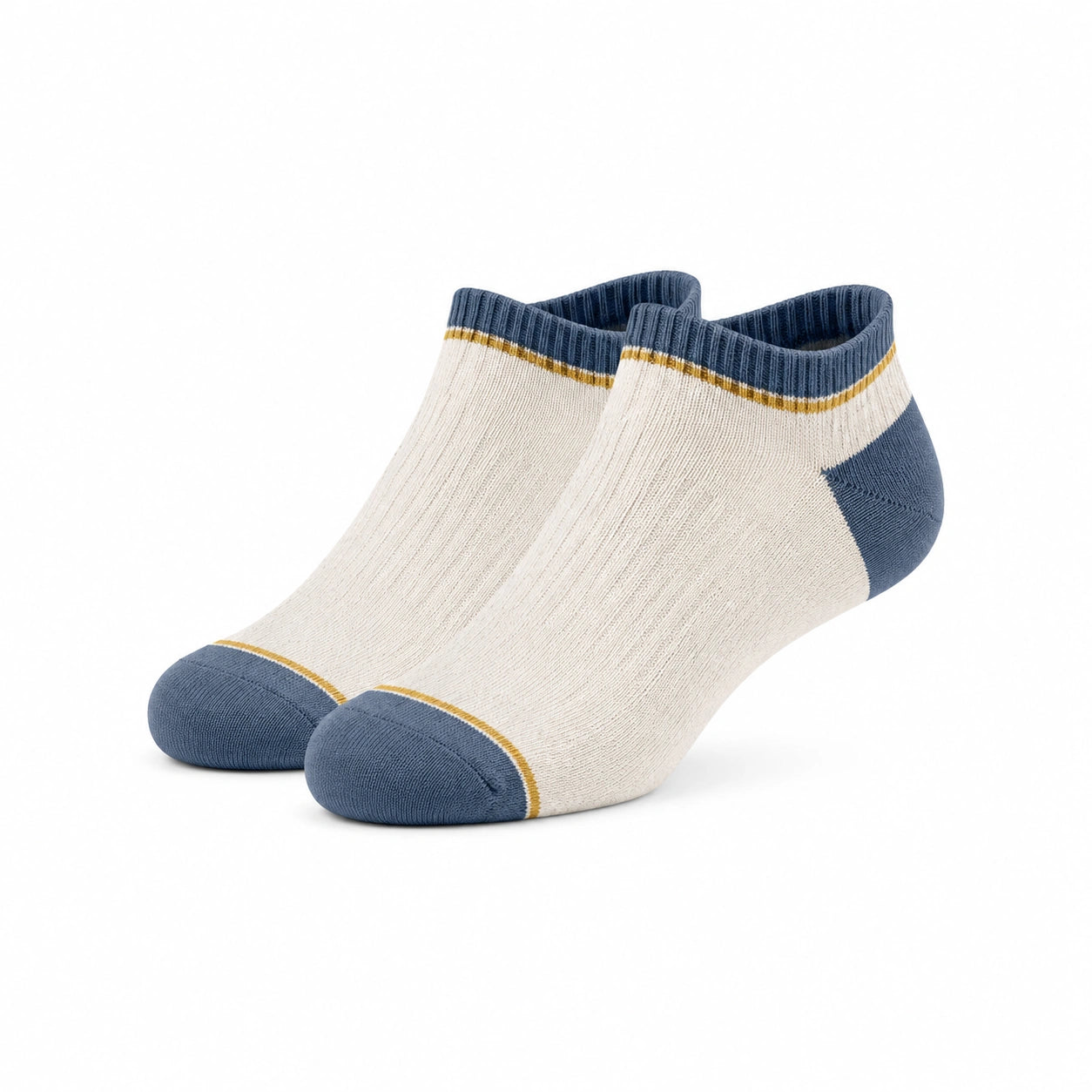 Calze alla caviglia 39-42 in maglia bianco blu per uso quotidiano stile sportivo