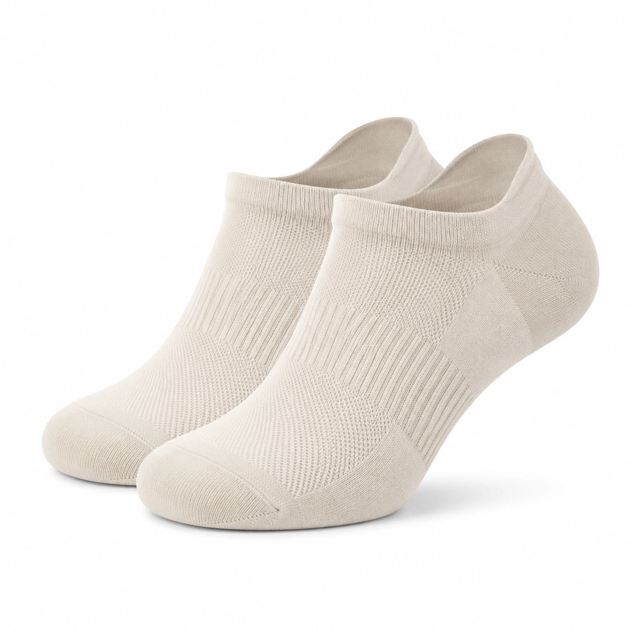 Calze corte 43-46 in tessuto a maglia avorio per uso quotidiano - stile minimal