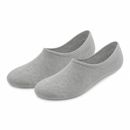 Calze fantasmino 35-38 in tessuto grigio per uso quotidiano - taglio basso