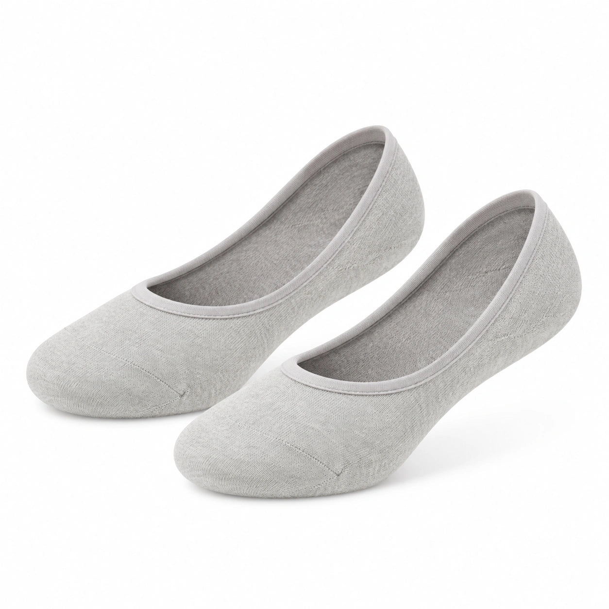 Calzini fantasmini 39-42 in tessuto grigio chiaro - ballerina invisibile
